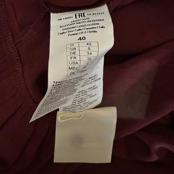 Pinko Midi Shirt Dress With Fluid Logo - Picture 5 of 7